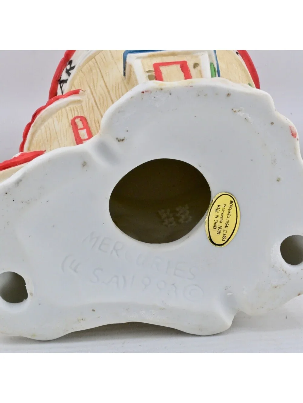 1993 Mercuries USA Santa's Teddy Bear Factory Christmas Village..NO LIGHT/BOX
